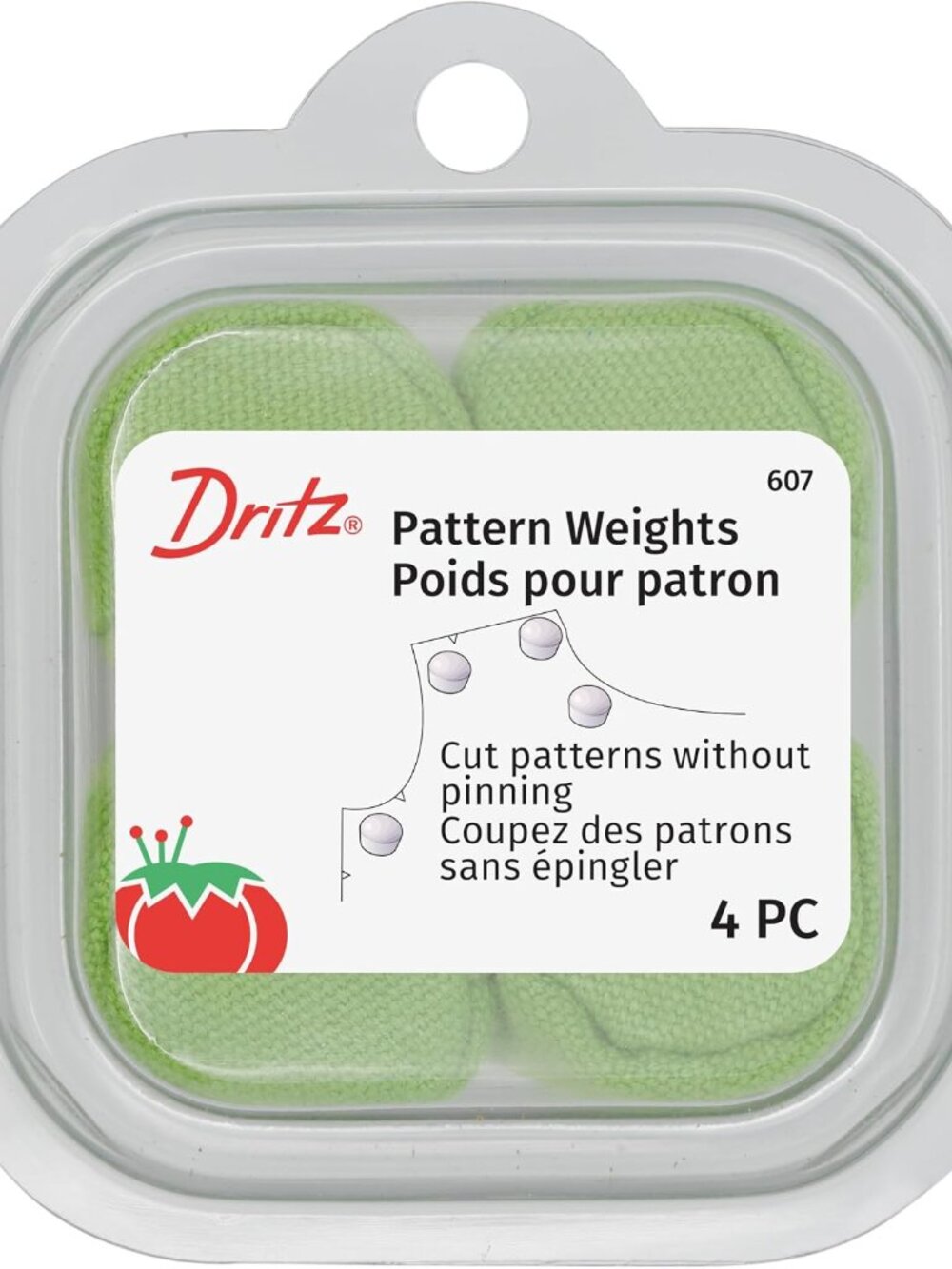 Pattern Weights 4ct, 4-Count, Assorted colors